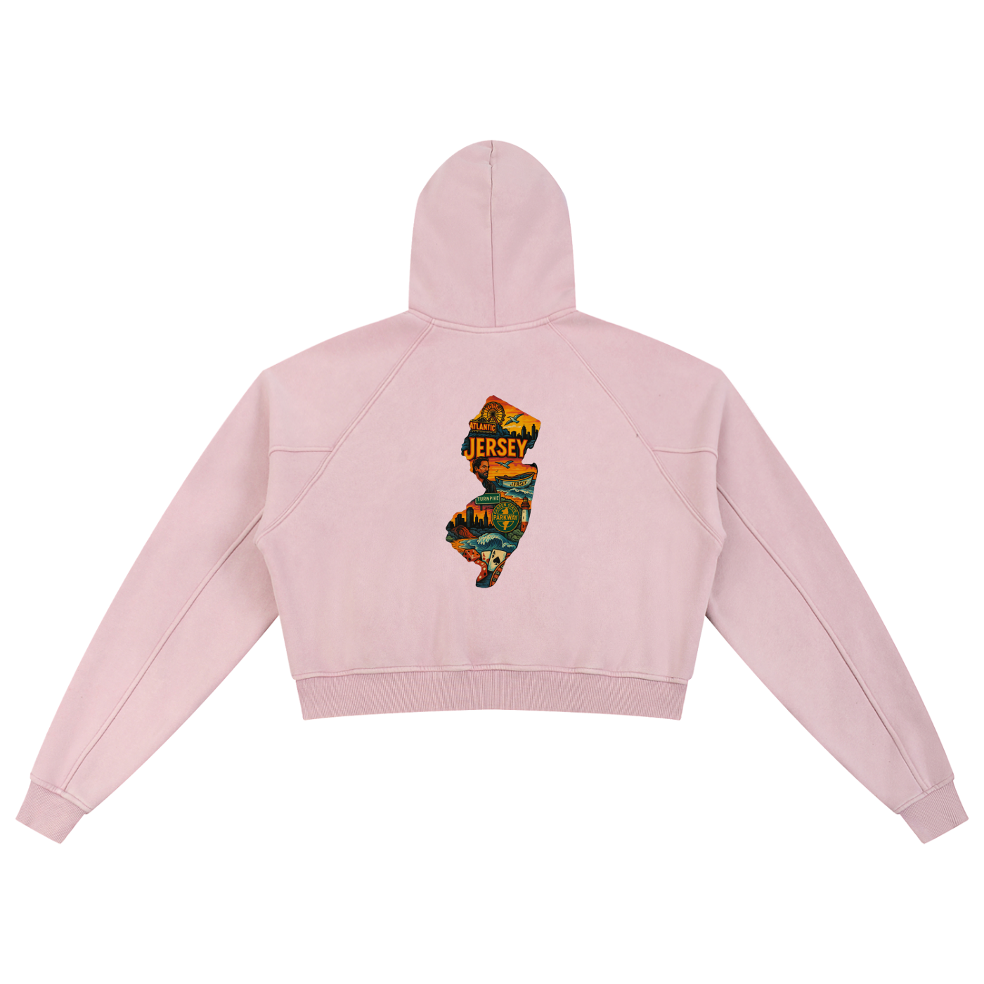 Snow Washed Cropped Hoodie