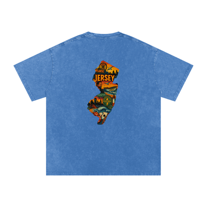 Snow Washed Oversized Cotton T-Shirt